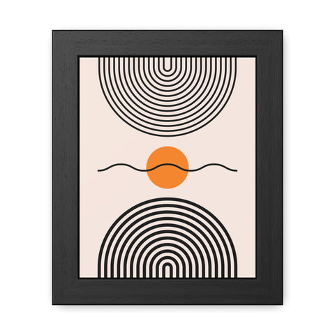 Brenda 3 - Modern Abstract Framed Poster - Minimalist Wall Art for Home Decor