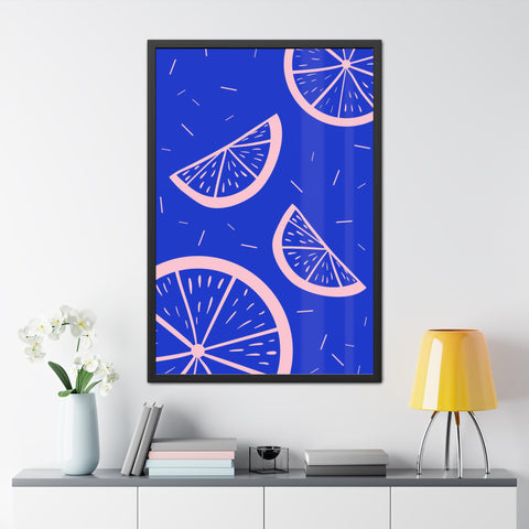 When life gives you lemons 8 - Bright Citrus Framed Poster - Fresh Fruit Decor for Colorful Spaces
