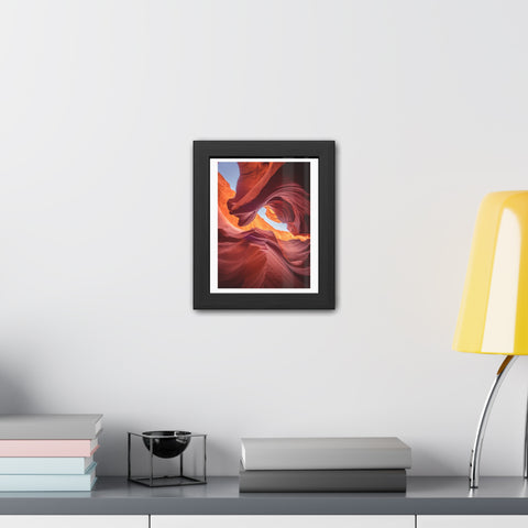 The Gorge - Desert Canyon Framed Poster - Stunning Wall Art for Home Decor