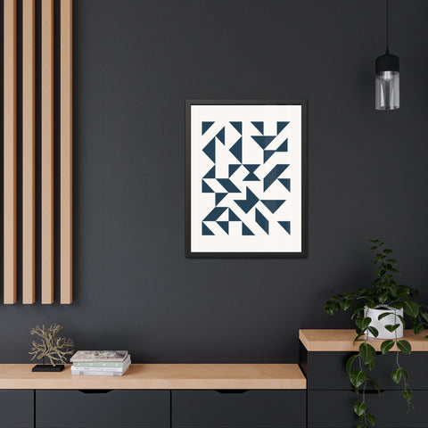 Crown 3 - Geometric Framed Poster – Modern Wall Art for Contemporary Decor