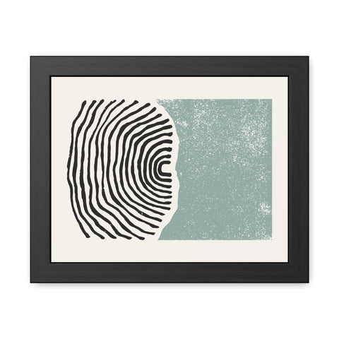 Ink Stamp 5 - Abstract Framed Art Print - Modern Vibes for Home Décor