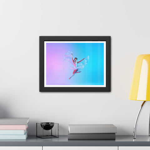 Ballet - Dynamic Dancer Framed Poster - Colorful Art for Home Décor