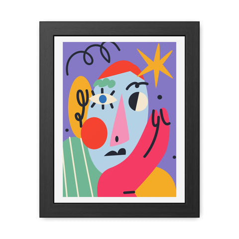 Kurian 11 - Abstract Colorful Framed Poster - Modern Art Decor