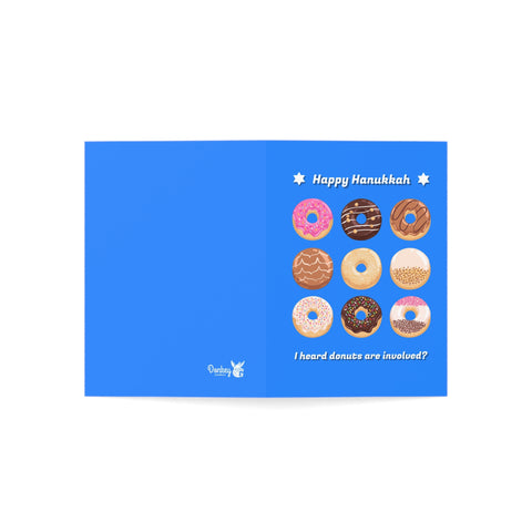 Happy Hanukkah - I heard donuts are involved? Greeting Card