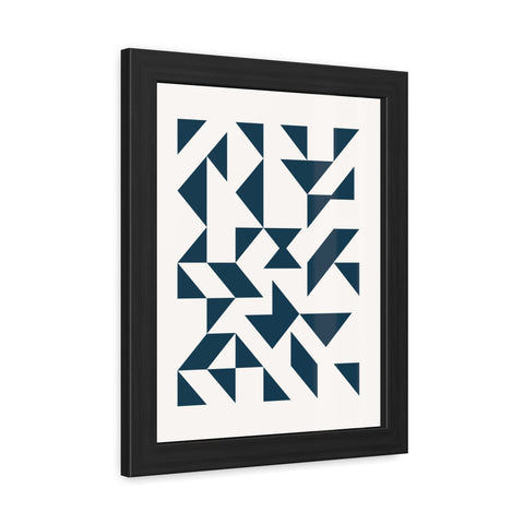 Crown 3 - Geometric Framed Poster – Modern Wall Art for Contemporary Decor