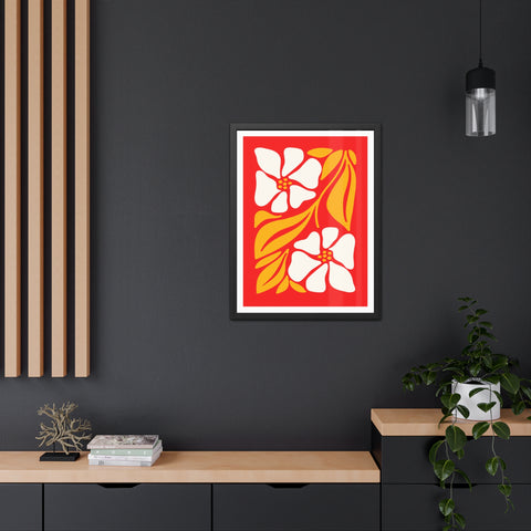 Natural Formation 12 - Vibrant Floral Framed Poster - Retro Home Decor