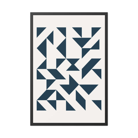 Crown 3 - Geometric Framed Poster – Modern Wall Art for Contemporary Decor