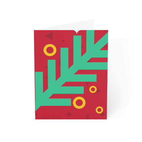 Holiday Pine Branch Greeting Card — Christmas / Holiday Greeting Card - Illustrated, Modern