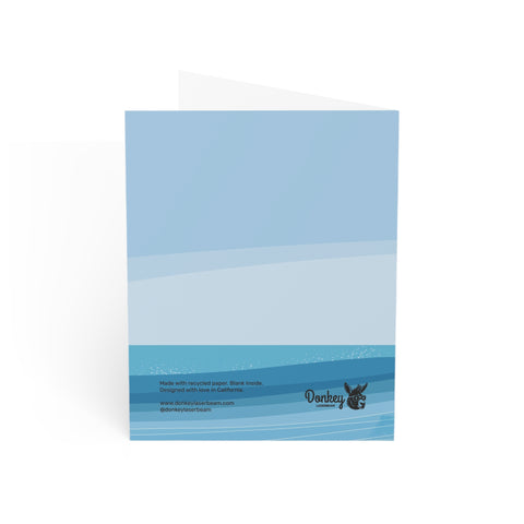 Ocean Wave Greeting Card — Abstract Greeting Card - Illustrated, Beautiful, any occasion