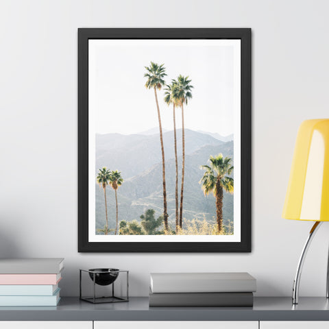 Palm Springs - Palm Trees Framed Poster - Tropical Wall Art for Home Decor