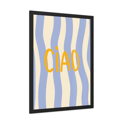Ciao Framed Poster - Cheerful Wall Art for Home Decor