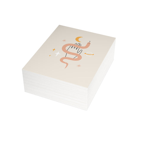 Mystic Snake Greeting Card – Abstract Greeting Card - Illustrated, Beautiful, any occasion