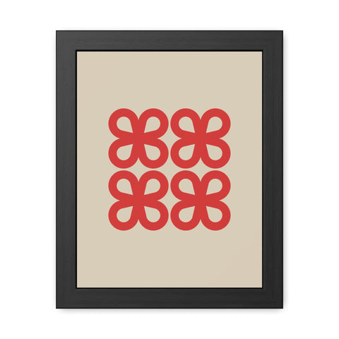 Gamba 2 - Modern Floral Framed Poster - Minimalist Wall Art for Home Decor