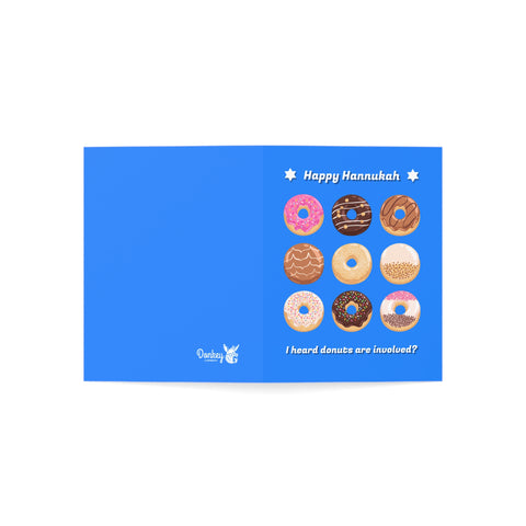 Happy Hanukkah - I heard donuts are involved? Greeting Card