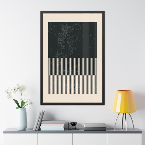 Ink Stamp 8b - Modern Abstract Framed Poster - Minimalist Wall Art for Stylish Home Décor