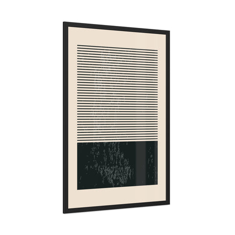 Ink Stamp 7b - Minimalist Framed Poster - Modern Wall Art for Home Decor