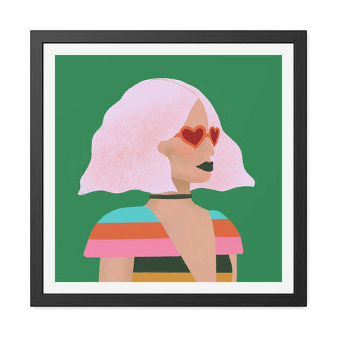 Day at the Opera - Vibrant Framed Poster - Retro Chic Wall Art for Trendsetters
