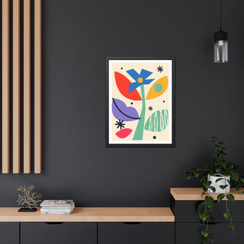 Kurian 11 - Vibrant Floral Framed Poster - Modern Wall Art for Home Décor