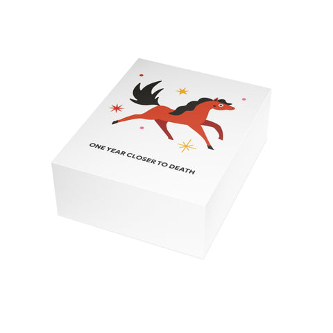 “One Year Closer to Death” Birthday Card — Birthday Greeting Card - Illustrated, Funny, Snarky, Modern