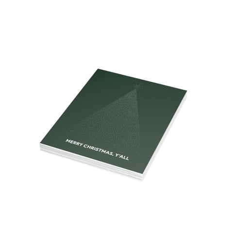 'Merry Christmas, Y'all' Greeting Card – Christmas / Holiday Greeting Card - Illustrated, Modern