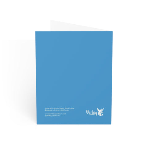 "Merry Xmas" Snowman Greeting Card — Christmas / Holiday Greeting Card - Illustrated, Modern