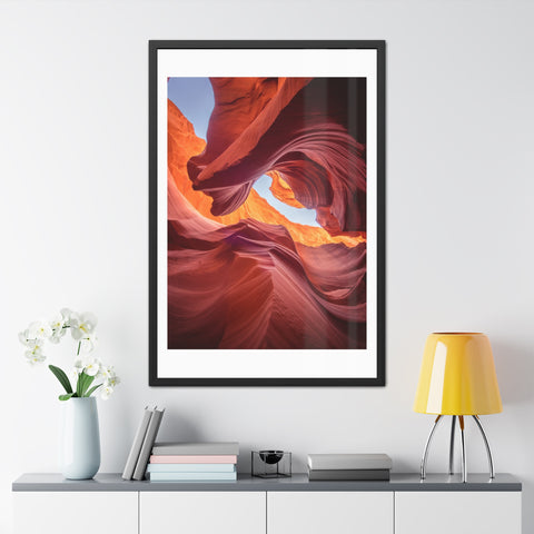 The Gorge - Desert Canyon Framed Poster - Stunning Wall Art for Home Decor