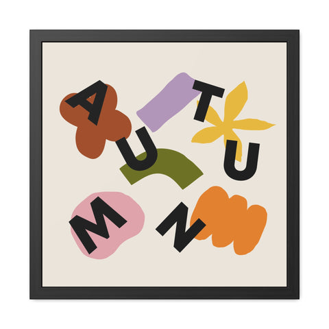 Seasons - Autumn Framed Poster - Colorful Seasonal Wall Art for Home Décor