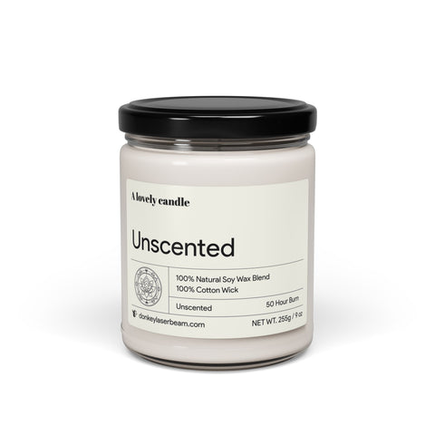 Unscented Soy Candle, 9oz