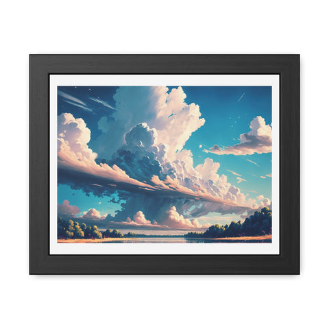 Cloudscape - Serene Landscape Framed Poster - Ideal for Home Decor & Gifting