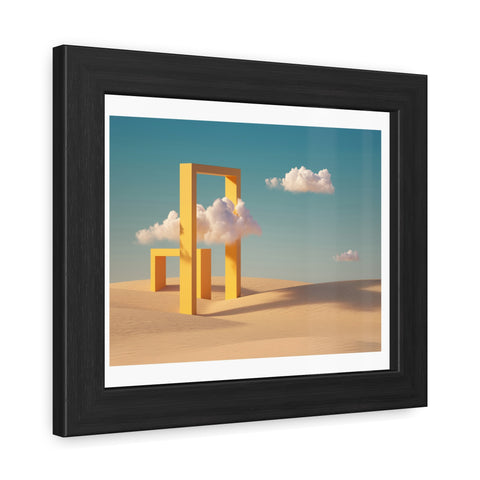The Gate - Minimalist Desert Framed Poster - Modern Wall Art for Home Decor