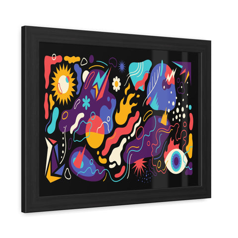 Find the Flame - Colorful Abstract Framed Posters - Vibrant Wall Art for Home Decor