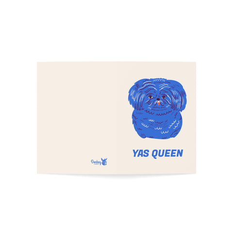 Yas Queen (Pekingese) Greeting Card