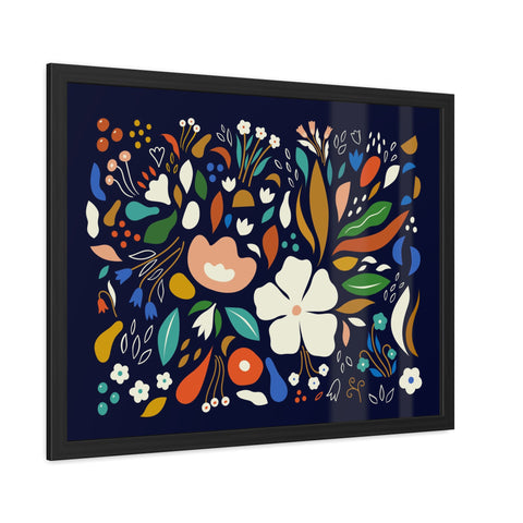 The Flowering 1 - Blooming Floral Framed Poster - Vibrant Home Decor for Nature Lovers
