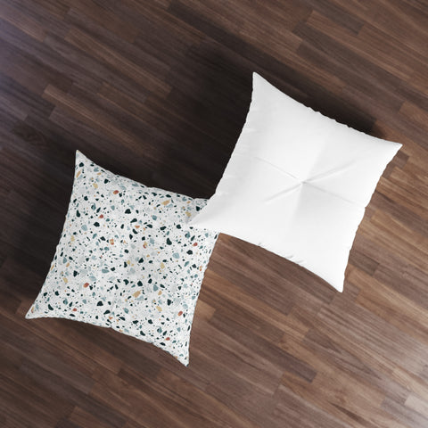 Terrazzo - Tufted Floor Pillow, Square