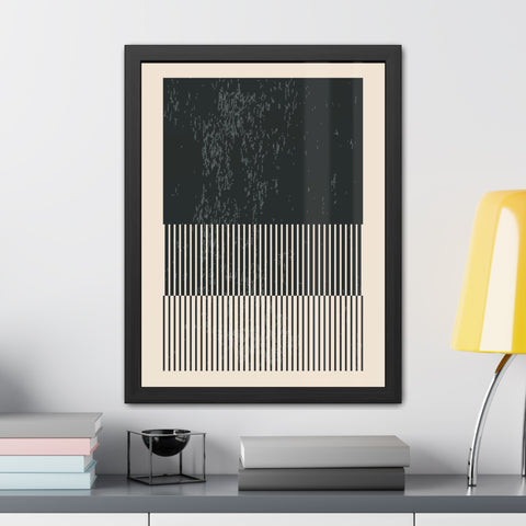 Ink Stamp 8b - Modern Abstract Framed Poster - Minimalist Wall Art for Stylish Home Décor