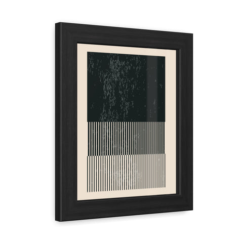 Ink Stamp 8b - Modern Abstract Framed Poster - Minimalist Wall Art for Stylish Home Décor