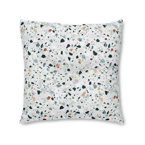 Terrazzo - Tufted Floor Pillow, Square