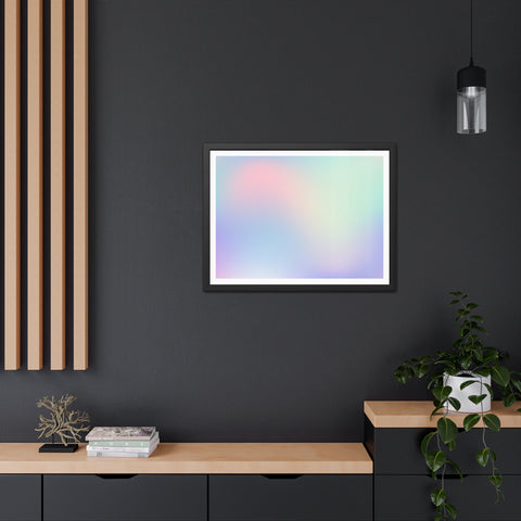 Haze - Pastel Gradient Framed Poster for Modern Decor