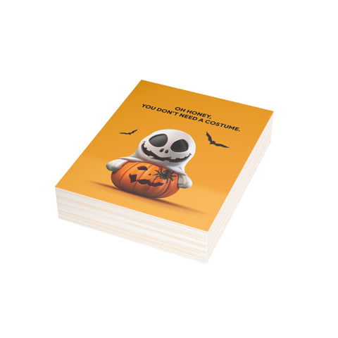 “Oh Honey, You Don't Need a Costume” Halloween Greeting Card — Halloween / Holiday Greeting Card - Illustrated, Funny, Snarky, Modern