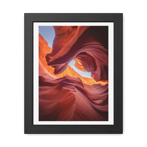 The Gorge - Desert Canyon Framed Poster - Stunning Wall Art for Home Decor