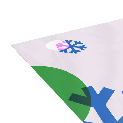 Candy Cane & Snowflake Holiday Greeting Card - Christmas / Holiday Greeting Card - Illustrated, Modern