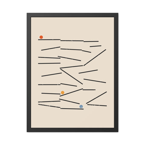 Jarrod 2 - Modern Abstract Framed Poster | Minimalist Wall Art for Contemporary Decor