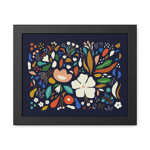 The Flowering 1 - Blooming Floral Framed Poster - Vibrant Home Decor for Nature Lovers