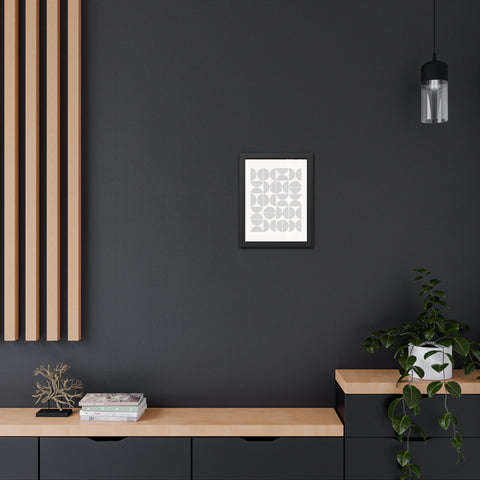 Crown 1 - Minimalist Geometric Framed Poster - Modern Wall Art for Home Decor