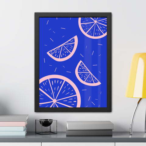 When life gives you lemons 8 - Bright Citrus Framed Poster - Fresh Fruit Decor for Colorful Spaces
