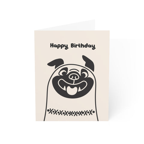Happy Birthday (Bulldog) - Greeting Card
