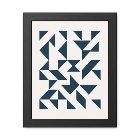 Crown 3 - Geometric Framed Poster – Modern Wall Art for Contemporary Decor