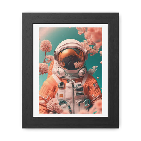 Astronaut Portrait 2 - Framed Poster - Vintage Space Art Decor