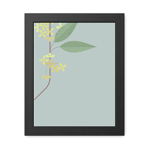 Botanical Gradual 1 - Framed Poster - Elegant Floral Art for Home Décor