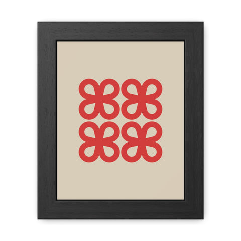 Gamba 2 - Modern Floral Framed Poster - Minimalist Wall Art for Home Decor